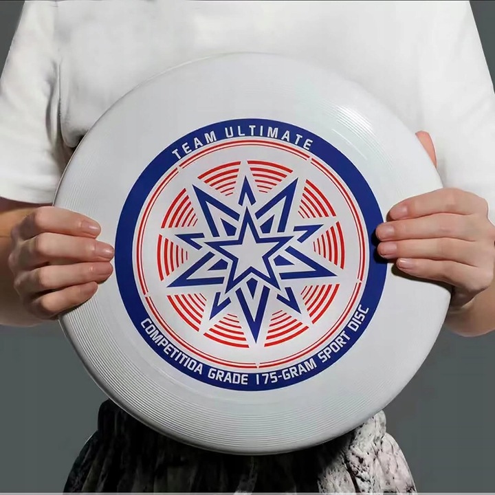 FRISBEE LATAJĄCY DYSK 27,5 CM TEAM ULTIMATE MIEJSKIE SPORTY BIAŁY 175G