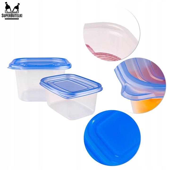 5x 700 ml Pojemniki 5x 950 ml LUNCHBOX do przechowywania na żywność