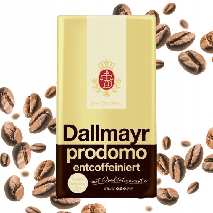 Dallmayr entcoffeineirt 500 gram ziarno NIEMIECKA