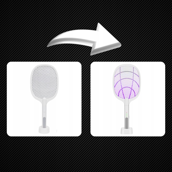 ELEKTRYCZNA ŁAPKA NA MUCHY PACKA NA OWADY KOMARY RAŻĄCA PRĄDEM