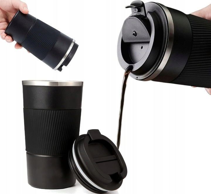 Kubek termiczny butelka termos na kawę ANTYPOŚLIZGOWY HERBATA napój 510ML