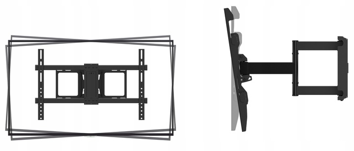 Extra Mocny Obrotowy Uchwyt do Telewizora Wieszak TV 32-90 cali Uniwersalny