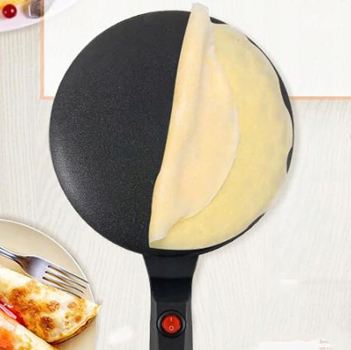 NALEŚNIKARKA ELEKTRYCZNA PATELNIA ELEKTRYCZNA CZARNA 20CM 700W