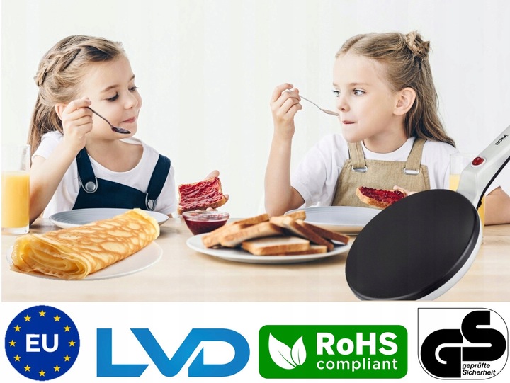 NALEŚNIKARKA ELEKTRYCZNA FLORIA BIAŁA 20CM 700W