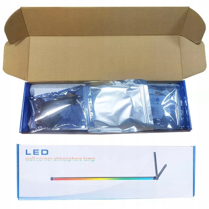 LAMPA STOJĄCA PODŁOGOWA NAROŻNIKOWA LED NAROŻNA 3D LAMPKA NOCNA DO SYPIALNI