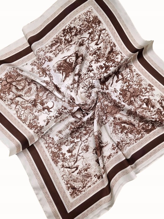 APASZKA CHUSTA DAMSKA lekka elegancka chustka gawroszka kwadratowa