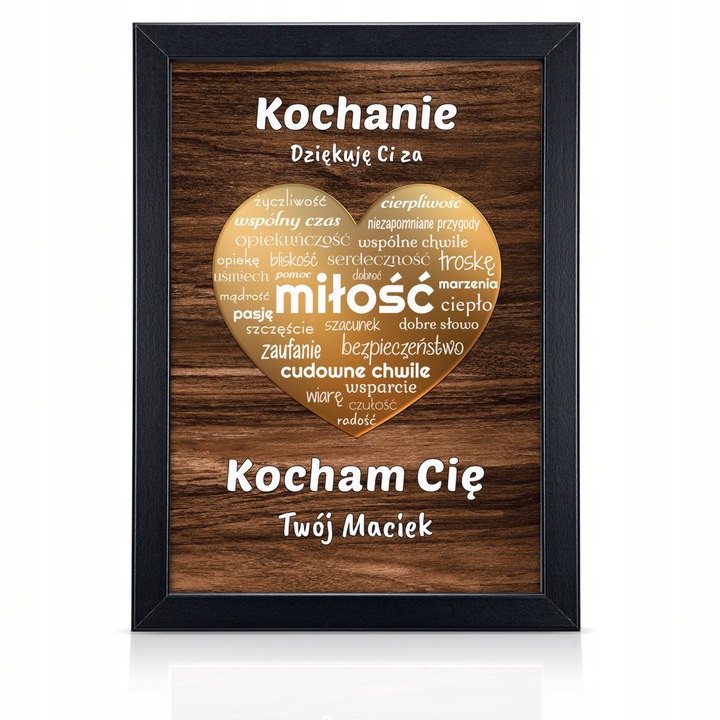 Podziękowania KOMUNIA Św DLA CHRZESTNYCH RAMKA 3D DZIADKÓW PREZENT obraz