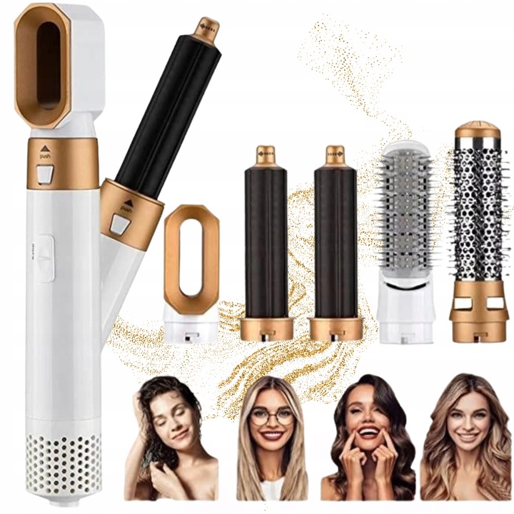 SUSZARKA LOKÓWKA WIELOFUNKCYJNA 5W1 ZESTAW SUSZENIE PROSTOWANIE KOLORY