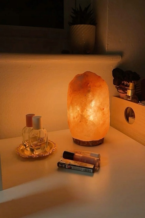 LAMPA SOLNA 5-7 kg JONIZATOR sól Himalajska Kryształ Dekoracja