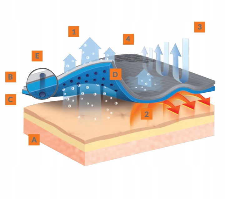 Termoaktywna bielizna potówka lekka na rower Brubeck Base Layer