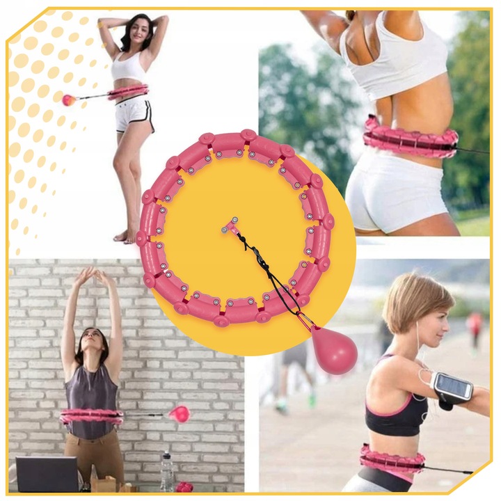 HULA HOP ODCHUDZAJĄCY SMART Z OBCIĄŻNIKIEM OBCIĄŻENIEM HULAHOP ODCHUDZAJĄCE