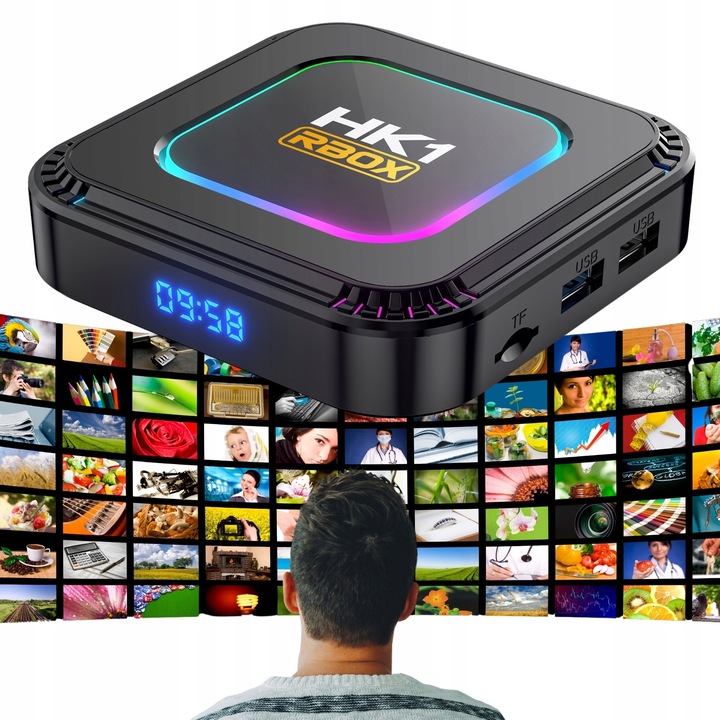 SMART BOX TV 8K 4K ANDROID 13 WIFI 6 BLUETOOTH 5.0 PRZYSTAWKA TV 2024 4+64G