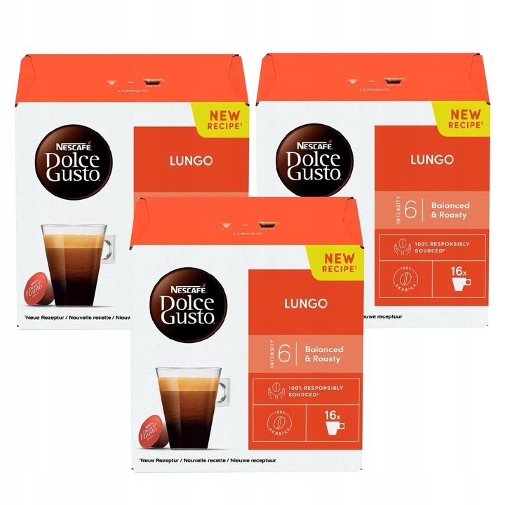 Kapsułki Nescafe Dolce Gusto Lungo 3x16szt