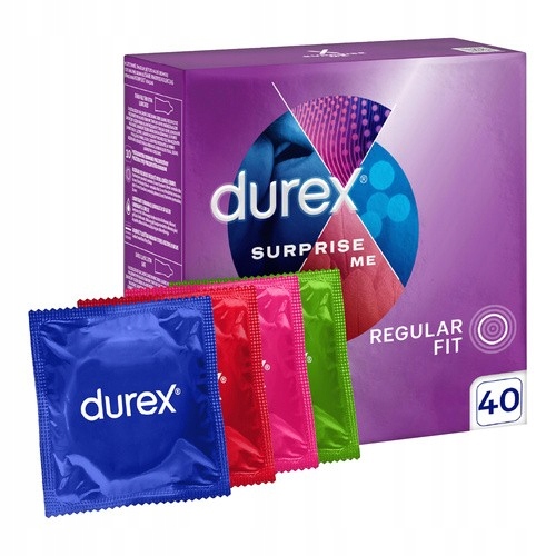 Durex Surprise Me, prezerwatywy, 40 szt.