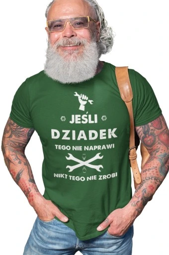 KOSZULKA DLA DZIADKA NA DZIEŃ BABCI I DZIADKA ORYGINALNY PREZENT