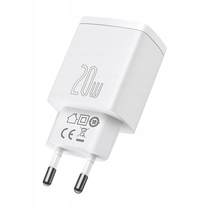 Szybka ładowarka sieciowa USB-A / USB-C Baseus Compact CCXJ-B02 20W 3A PD Q