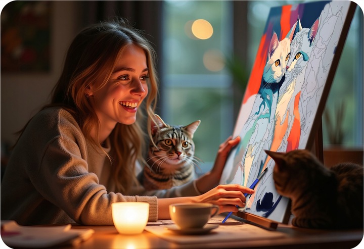 Obrazy do malowania po numerach malowanie po numerach 40x50cm na ramie