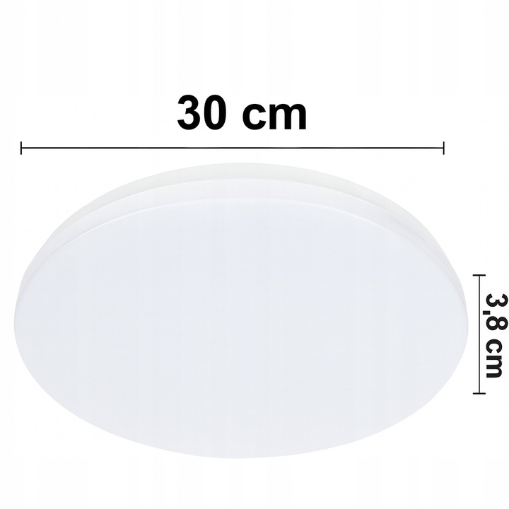 PLAFON LED Lampa sufitowa panel 24W 4000K CZUJNIK RUCHU DIP natynkowy