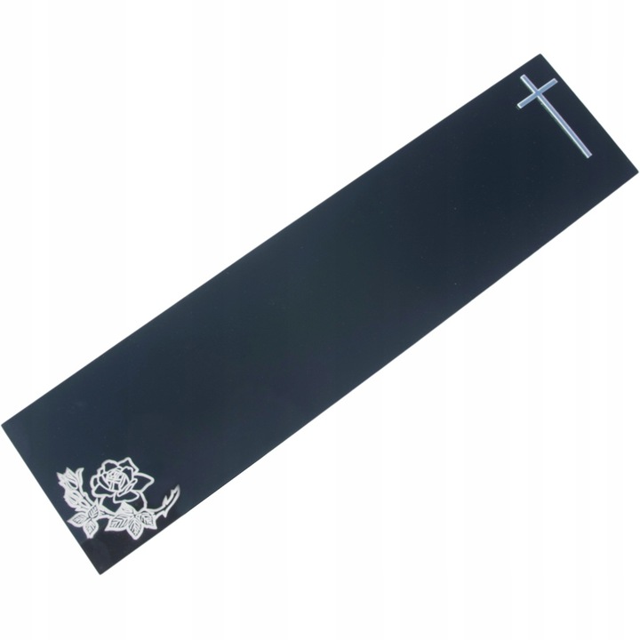 PODSTAWKA POD ZNICZ Tacka na Grób Cmentarz ZNICZE 60X15 SZKŁO AKRYLOWE