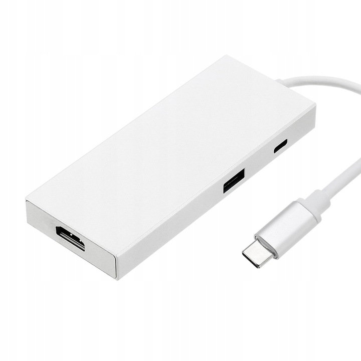 ADAPTER HUB USB-C 3.0 HDMI 4K SD/TF PD 7w1