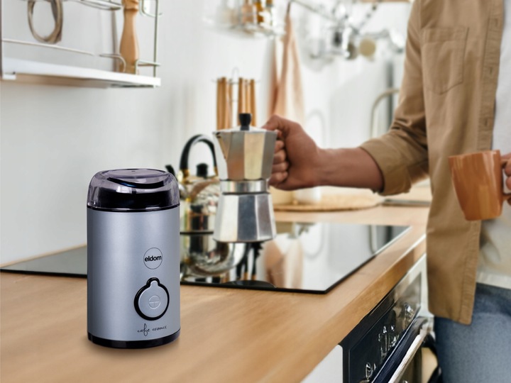 Młynek elektryczny do kawy MK90N beano Eldom niebieski matowy 60g