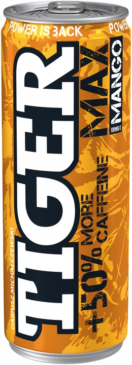 Napój energetyzujący Tiger Win Mango 24 x 250 ml