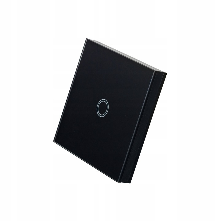 2x Dotykowy Szklany WŁĄCZNIK ŚWIATŁA LED SCHODOWY KRZYŻOWY LED Czarny