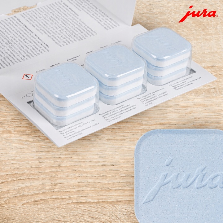 TABLETKI ODKAMIENIAJĄCE DO EKSPRESU 3X3 DO ODKAMIENIANIA JURA 9 SZT