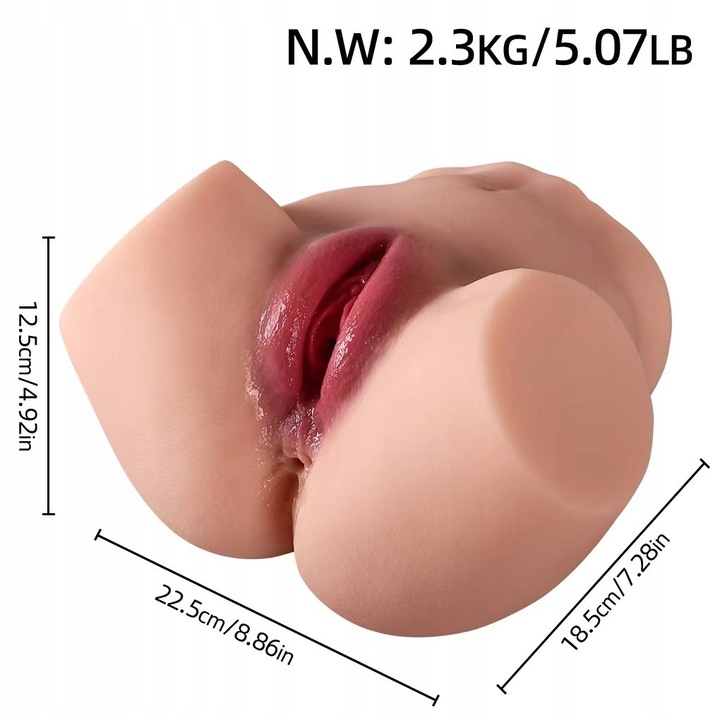 Masturbator Sztuczna Cipa Wagina Anal Pochwa 2.3kg