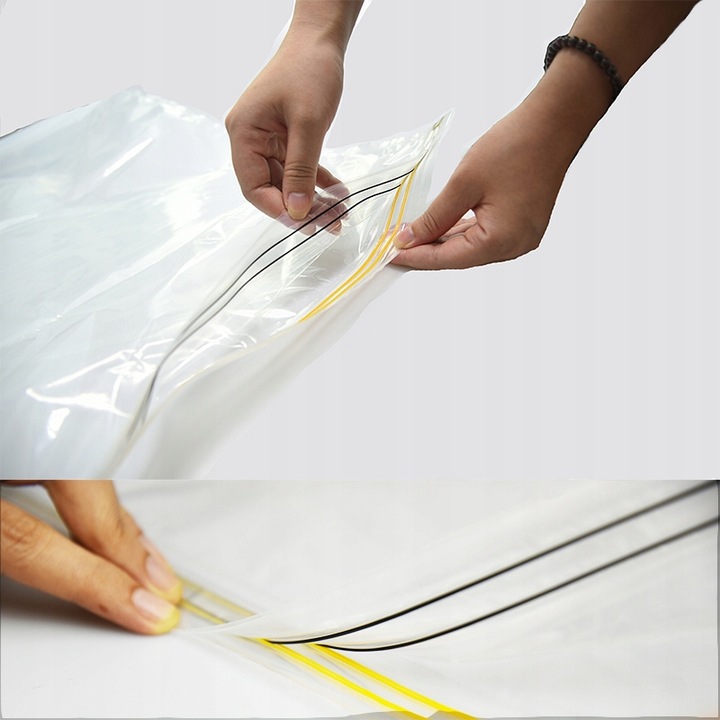 ZESTAW WORKÓW PRÓŻNIOWYCH 10 SZT 50x70 WIELOKROTNEGO UŻYTKU MOCNE SZCZELNE