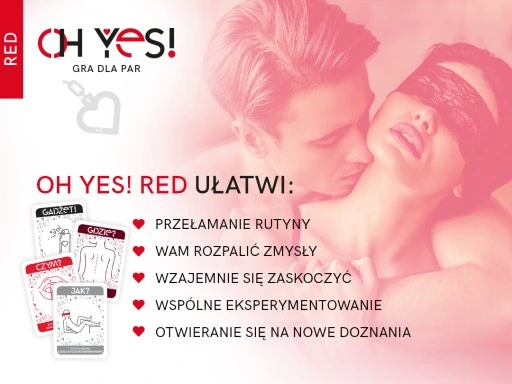 GRA DLA PAR wyzwania dla par OH YES! RED erotyczna PREZENT na Walentynki