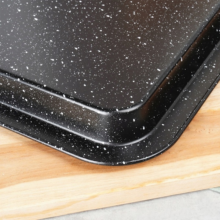 Forma GRANITOWA blacha do pieczenia ciastek warzyw piekarnika 46,5x32,5x2,5