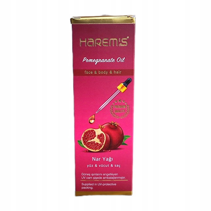 Olejek z Pestek Granatów do Twarzy, Włosów i Ciała serum 100ml HAREM'S