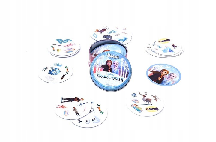 DOBBLE FROZEN 2 gra planszowa karciana karty Doble dople DISNEY KRAINA LODU