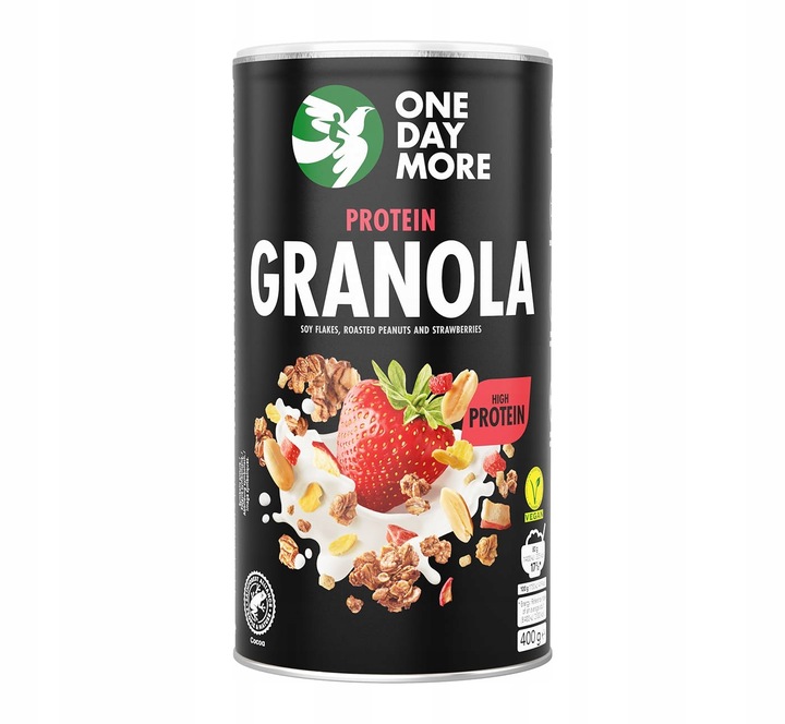 Granola Proteinowa 400g | 28g białka | dla aktywnych | One Day More