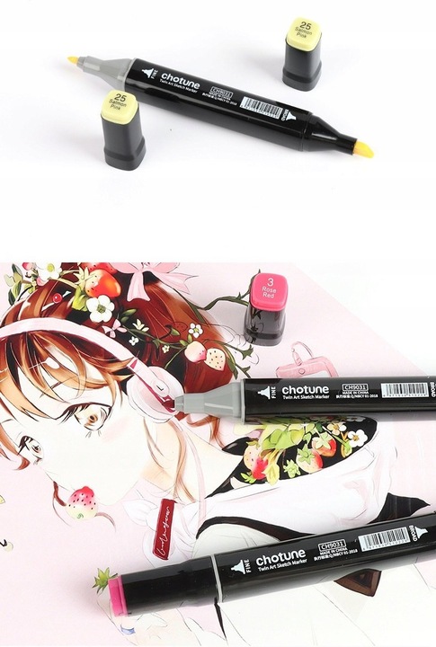 Dwustronne MARKERY PISAKI alkoholowe 80pcs (C024)