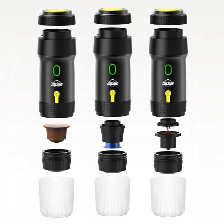 PRZENOŚNY EKSPRES DO KAWY 125W 3W1 Turystyczny Bezprzewodowy