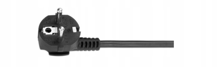 PRZEDŁUŻACZ SIECIOWY 1 GNIAZDO UZIEMIENIE GRUBY ELEKTRYCZNY KABEL RTV