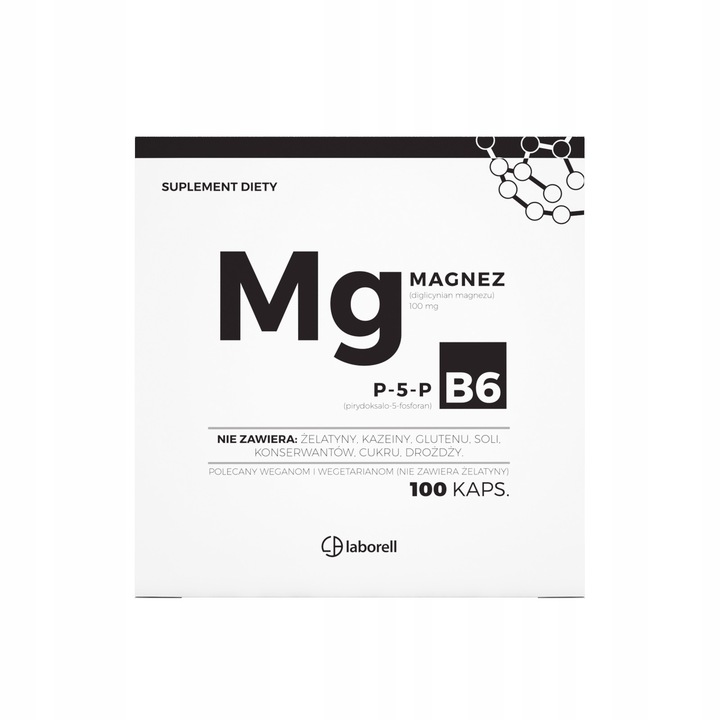 Magnez Mg + Witamina B6 MOCNE 100 kaps.