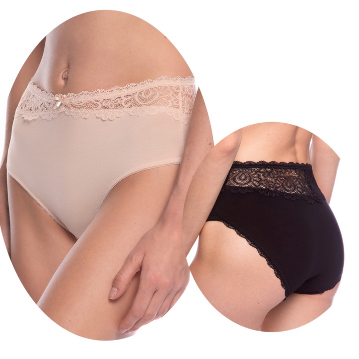 LAMA MAJTKI DAMSKIE Z WYSOKIM STANEM MODAL R. L