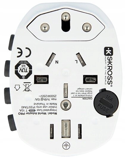 Adapter podróżny: World to Europe 250V 7A PRO SKROSS