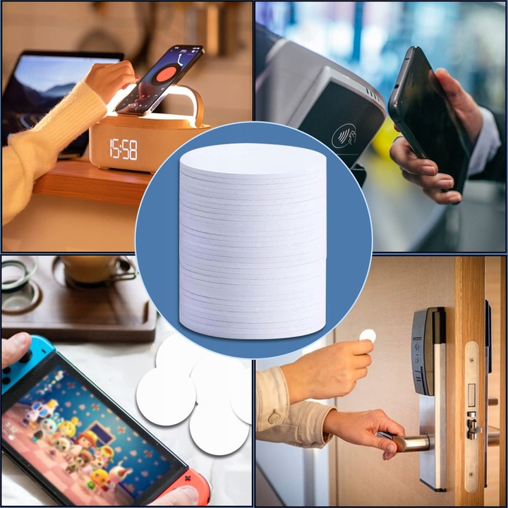 ZNACZNIK KART NFC PUSTE ZNACZNIK TAGI Z CHIPAMI NFC MONETY KARTA NFC 50 SZT