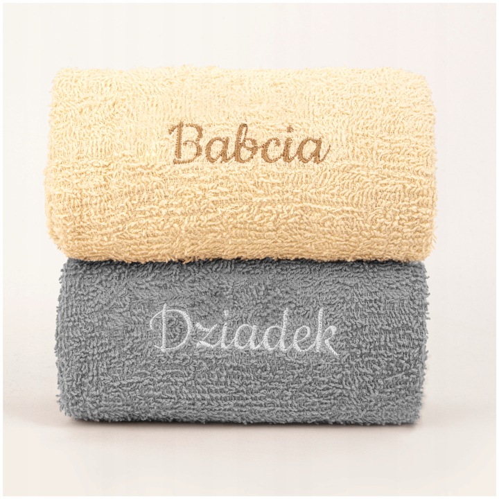 Prezent dla Babci Dziadków RĘCZNIKI KUBKI Dzień Babci i Dziadka db