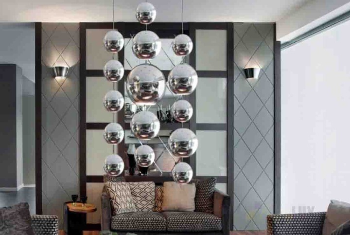 Girlanda Srebrne Kule Ze Stali Nierdzewnej 100cm Na Okno Z Haczykami GRATIS