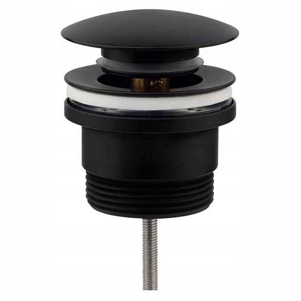 Korek Umywalkowy KLIK-KLAK Czarny Uniwersalny do Umywalki Automatyczny REA