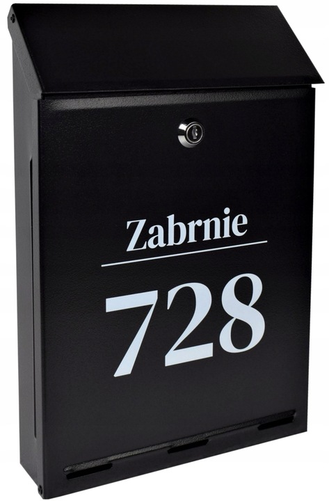 Skrzynka na listy A-4 z Napisem - nadruk UV