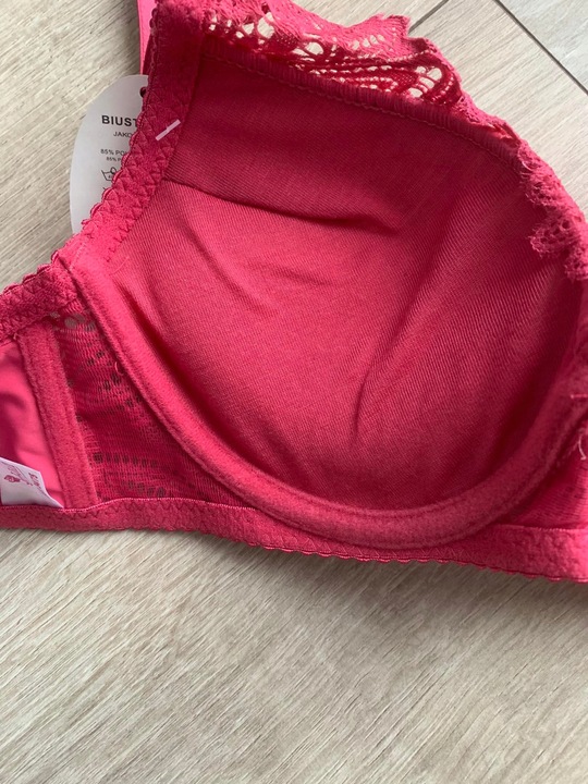 Biustonosz push up powiększający stanik koronkowy zbierający 36/ 80B kolory