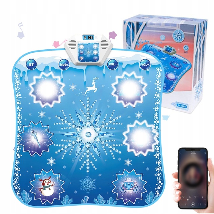 Mata Taneczna Non-Slip Z Bluetooth 5 Trybami Frozen Dla Dzieci