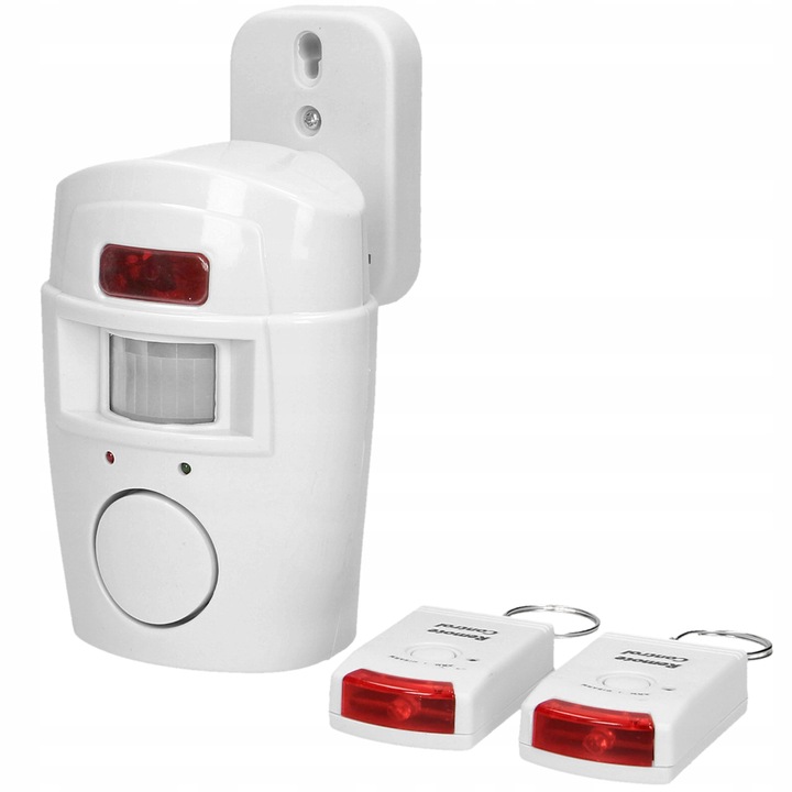 ALARM BEZPRZEWODOWY CZUJNIK RUCHU NA BATERIE SYRENA DO DOMU GARAŻU 2