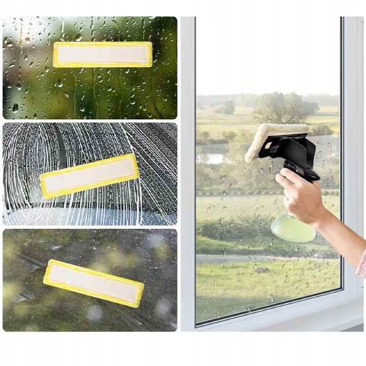 4x Pad z mikrofibry nakładka do myjek okien Karcher WV1/2/5/6/7 WV4-4